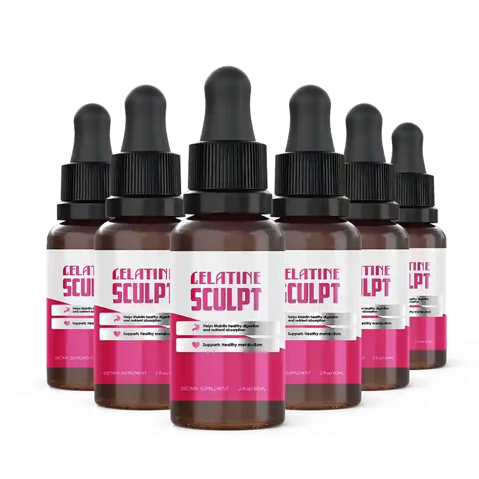 Gelatine Sculpt Gelatine Sculpt 60 mL liquid dropper bottles - dietary supplement for metabolism support